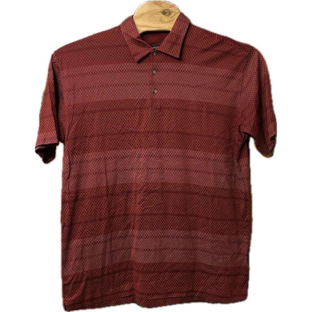 Tiger Woods Collection Mens‎ XL Maroon Nike Golf  Polo Shirt Burgundy